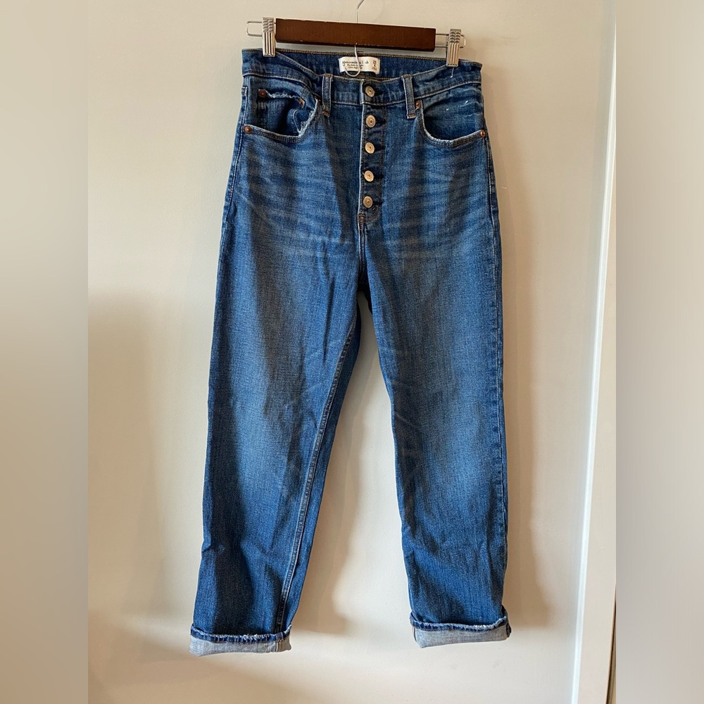 Abercrombie & Fitch The Ankle Straight Ultra High Rise